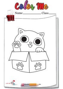 Muffin Cat Coloring Page