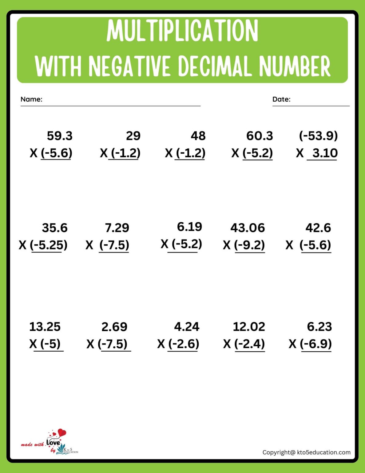 multiplication-of-two-negative-numbers-worksheet-free