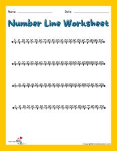Number Line Fractions Worksheet1-200