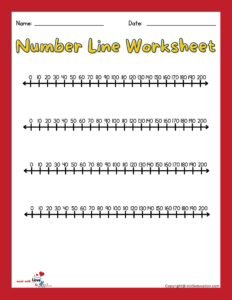 Number Line Worksheet1-200
