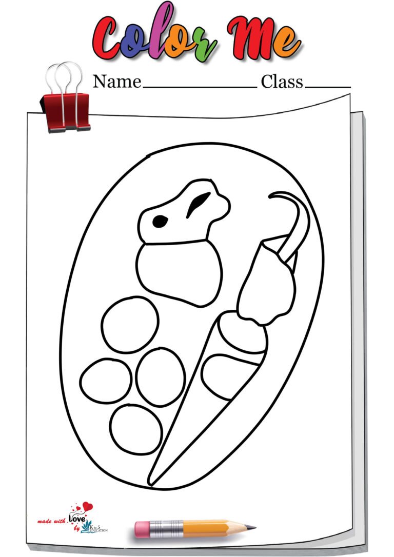 Paper Easter Eggs Coloring Page | FREE Download