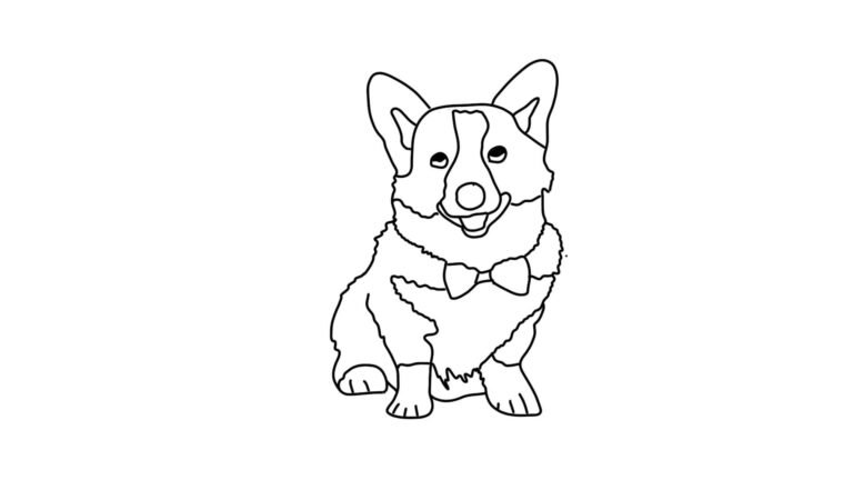 Pembroke Welsh Corgi Coloring Dog | FREE Download