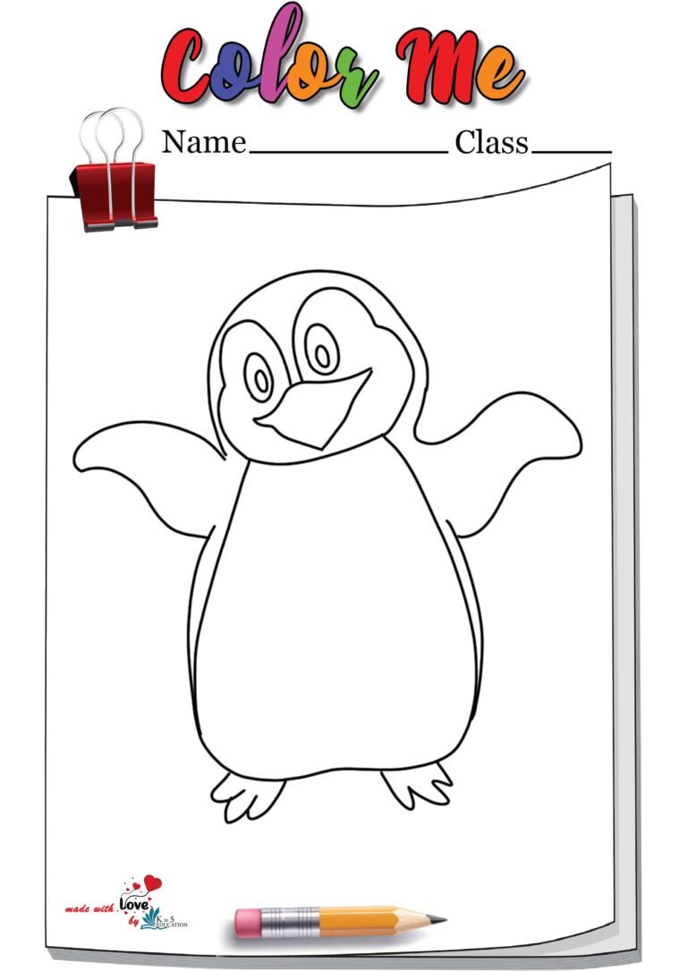 Penguin Pictures To Color | FREE Download