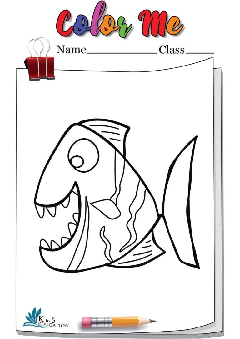 Piranha Coloring Book | FREE Download