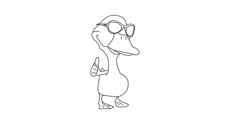 Printable Duck Coloring Sheet | FREE Download