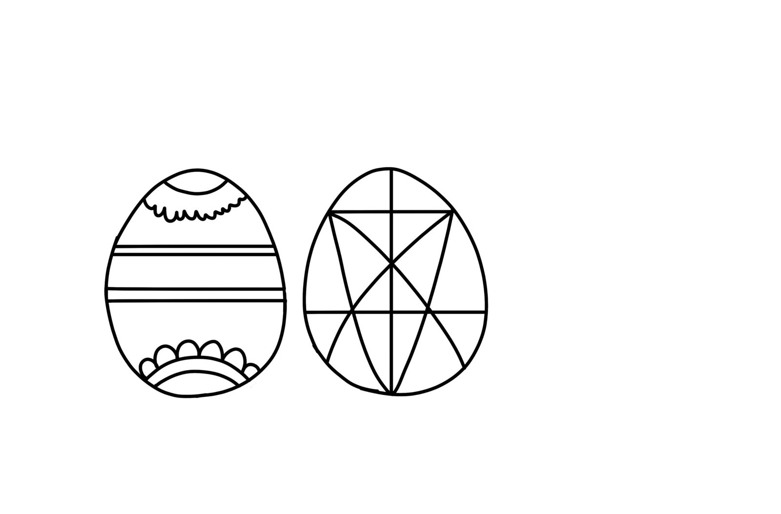 Pysanky Easter Egg Coloring Page