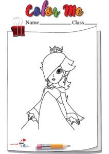 Rosalina Play Nintendo Coloring Page