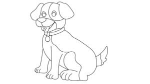 Rottweiler Dog Coloring Page