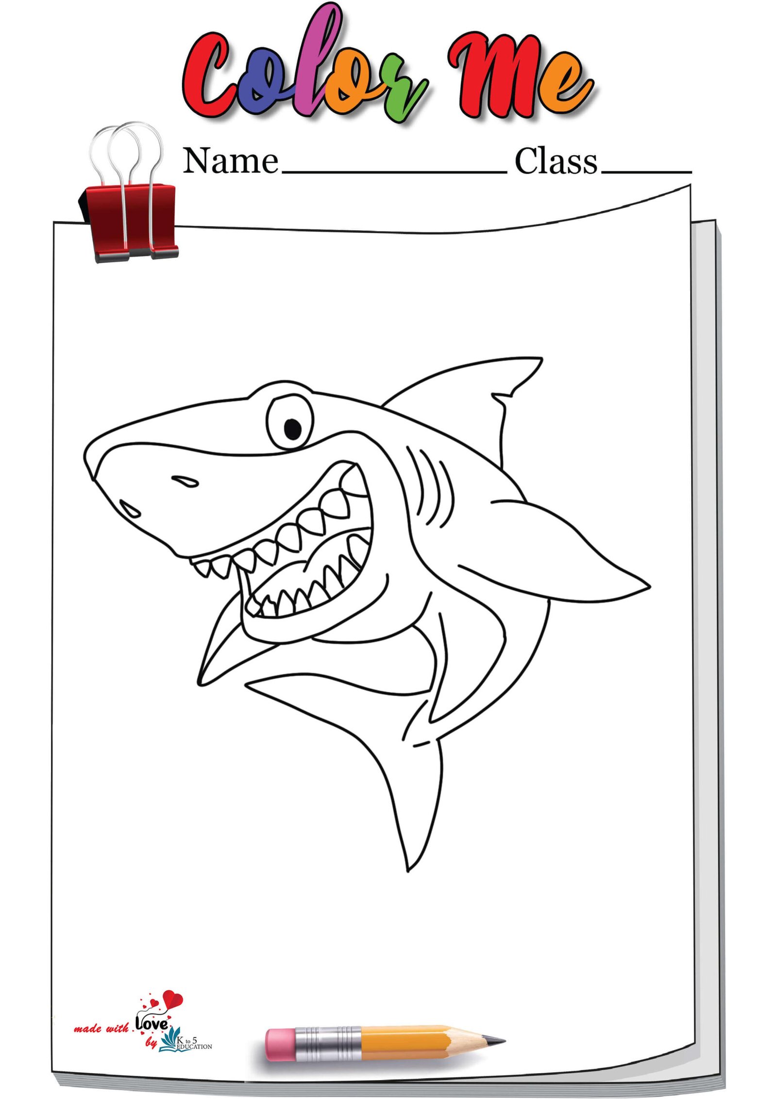 Shark Coloring Pages For Adults