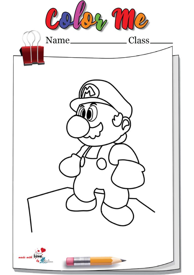 Super Mario Coloring Page | FREE Download