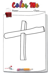 The Lampedusa Cross Coloring Page