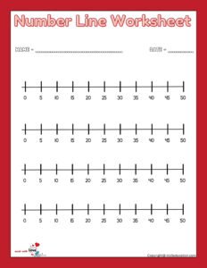 Worksheets With Number Lines 1-50