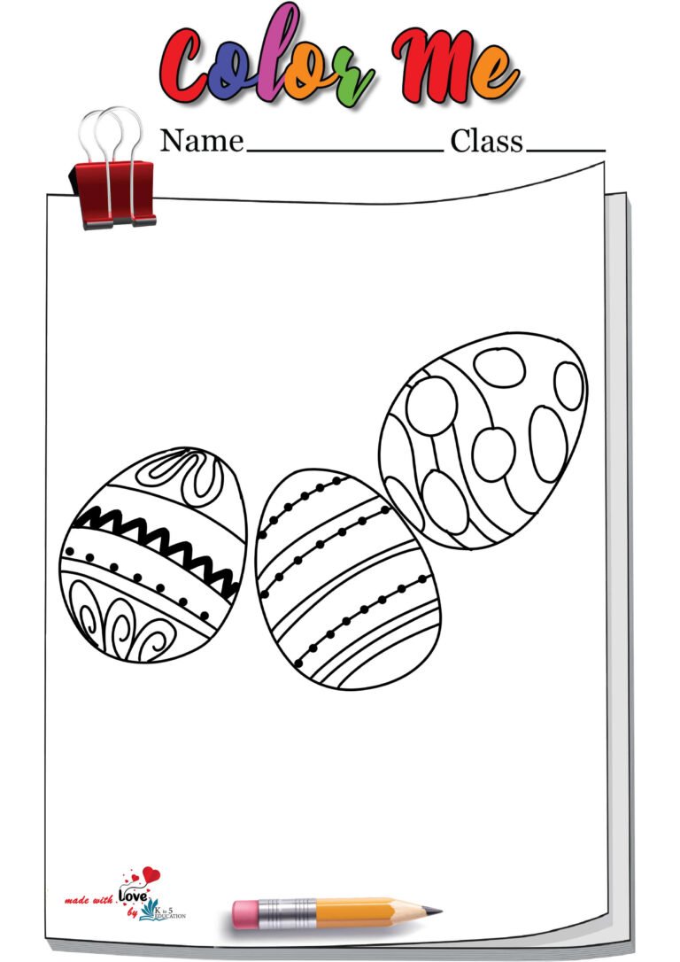 Easter Egg Hunt Coloring Pages | FREE Download