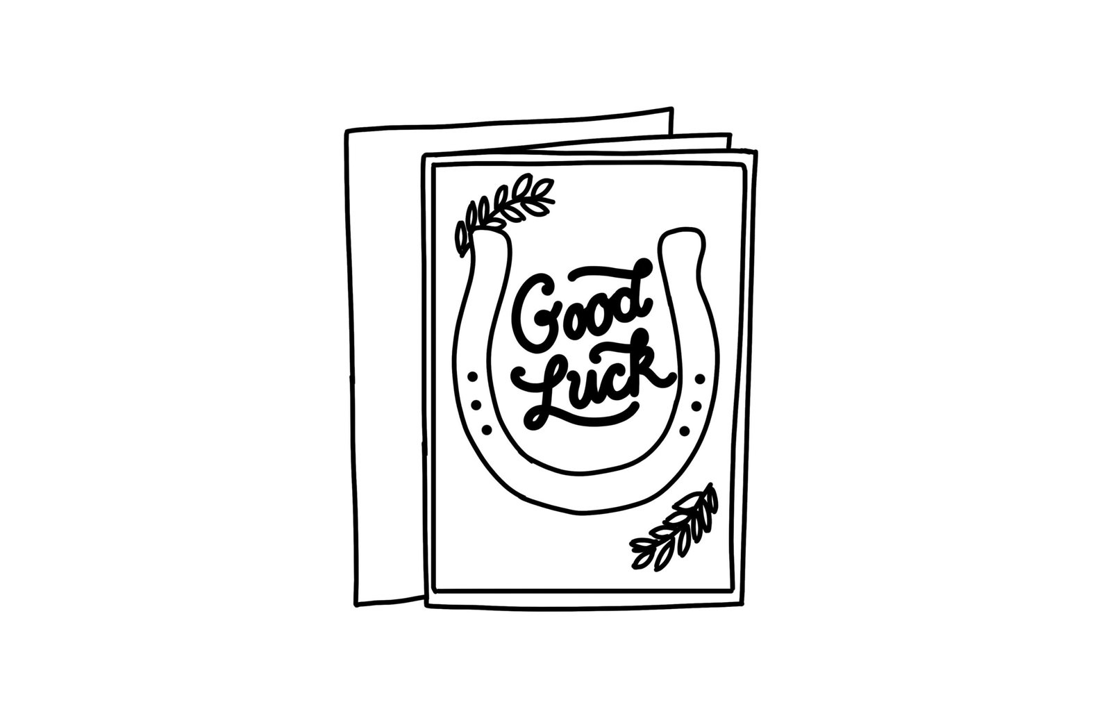 good luck coloring page