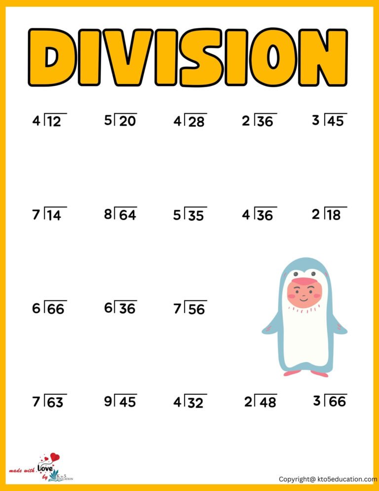 2nd Grade Division Worksheet | FREE Download