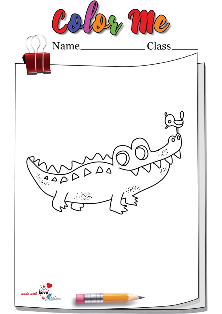 Alligator Coloring Page | FREE Download