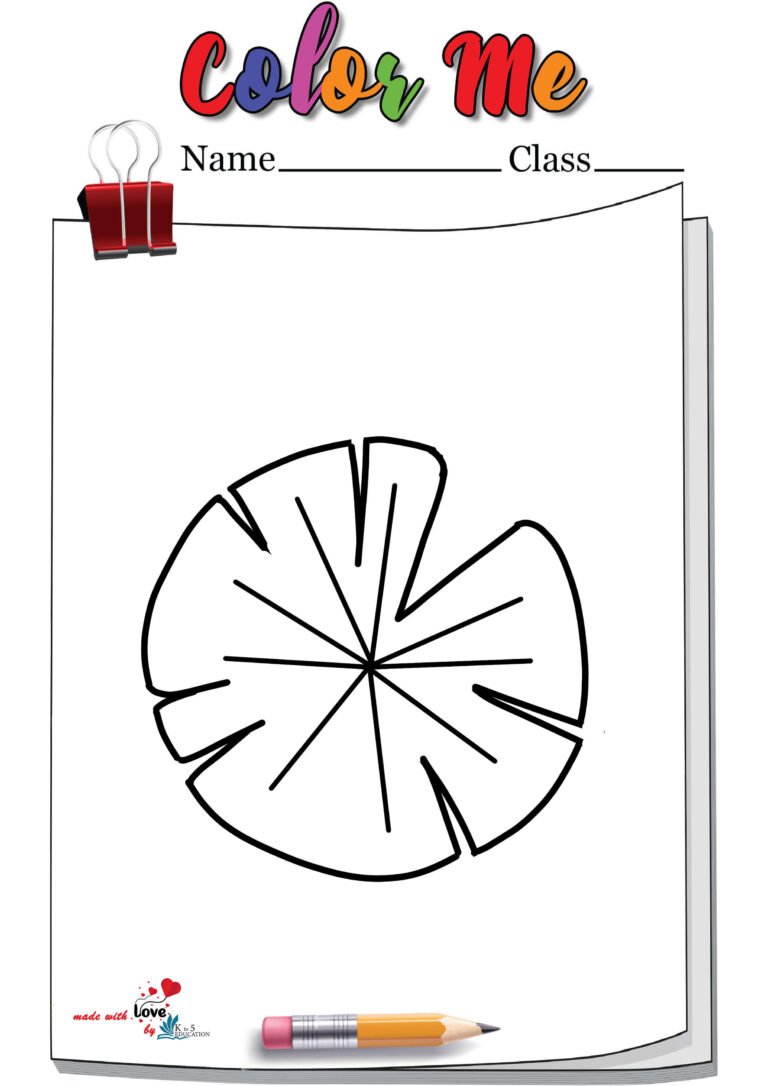 Artificial Floating Lily Pad Coloring Page | FREE Download