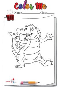 Baby Alligator Coloring Page
