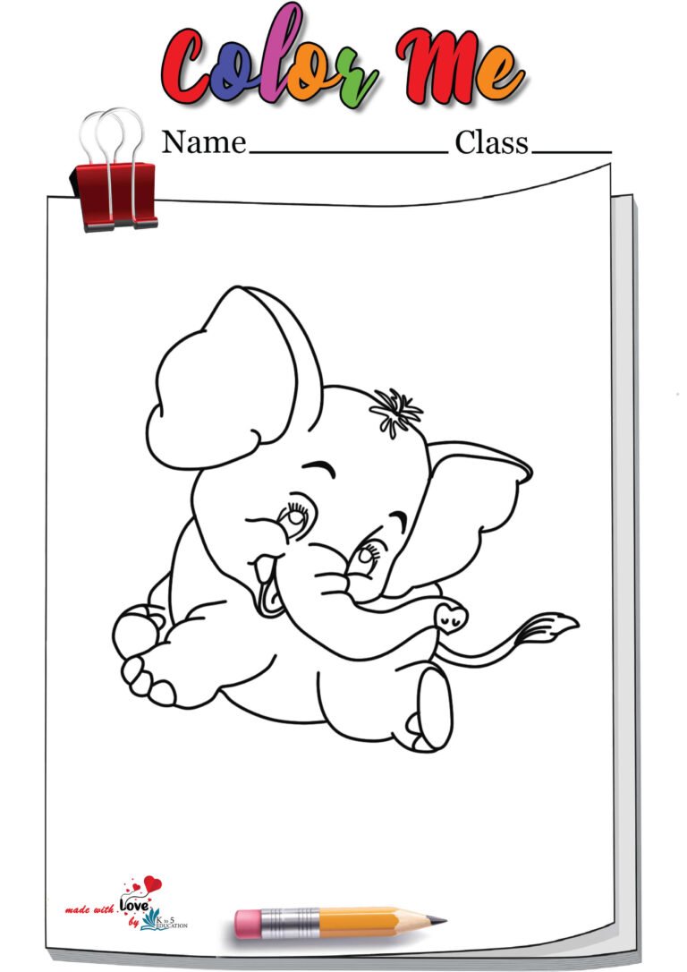 Baby Elephant Coloring Pages | FREE Download