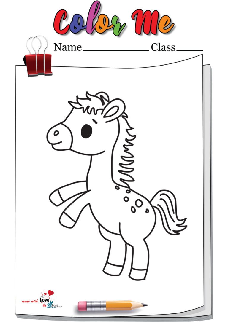 Baby Horse Coloring Page