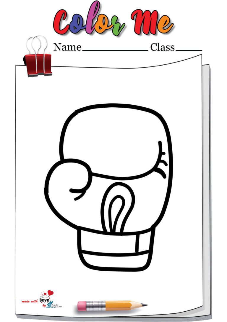 Boxing Gloves Coloring Pages | FREE Download