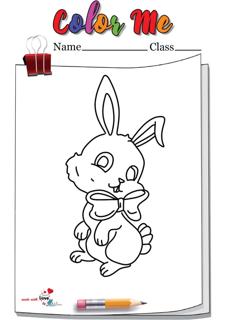 Bunny Coloring Page Printable | FREE Download