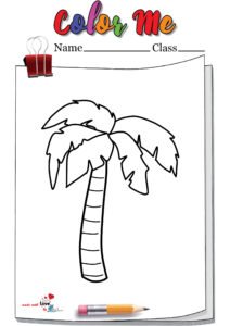 Chicka Chicka Boom Boom Palm Trees Coloring Page