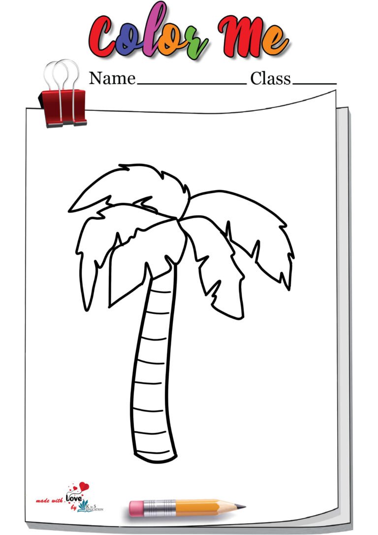 Chicka Chicka Boom Boom Palm Trees Coloring Page | FREE Download