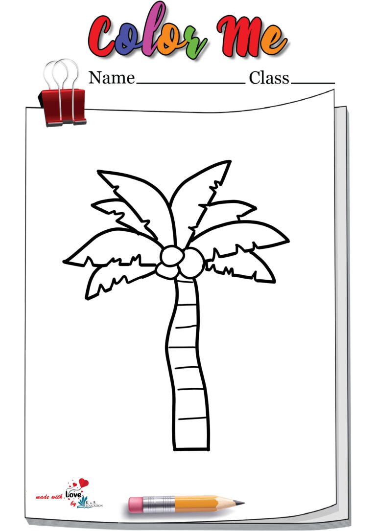 Chicka Chicka Boom Boom Tree Coloring Page