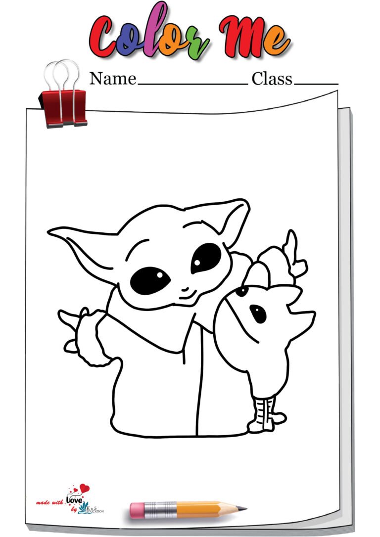 Cute Master Yoda Coloring Page | FREE Download