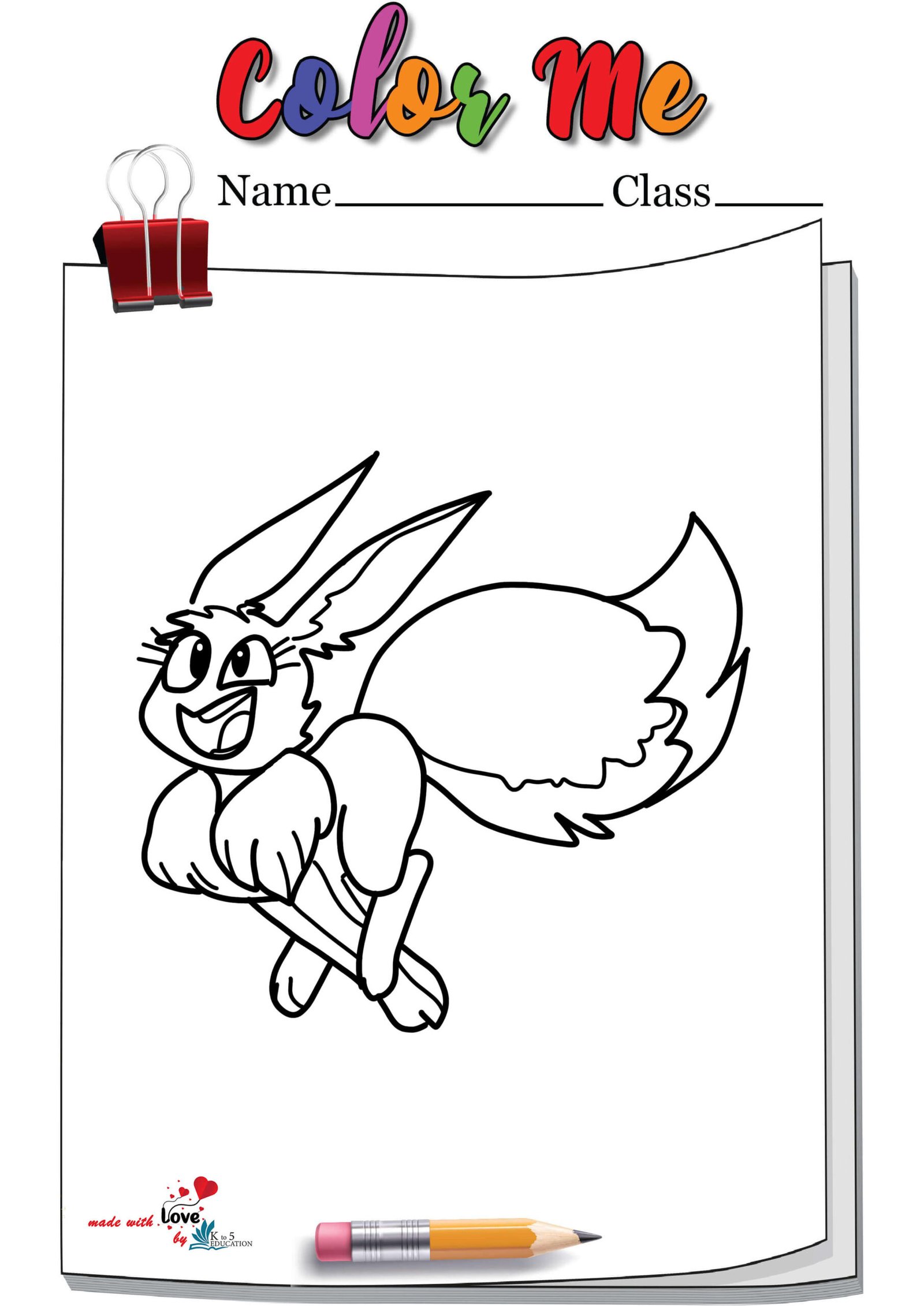 Cute Vaporeon Coloring Page