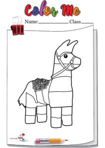 Donkey Pinata Coloring Page