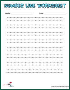 Double Number Line Printable Worksheet 1-40