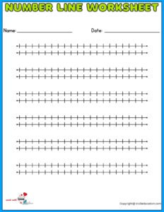 Double Number Line Worksheet For 3rd Grade 1-20