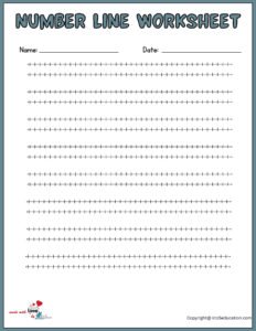 Double Number Line Worksheet For Fourth Grade 1-40