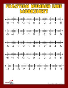 Equivalent Fractions Number Line Seventh Worksheet