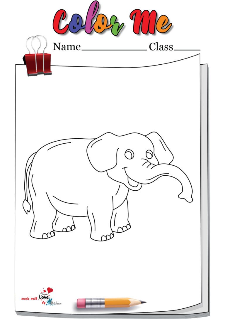 Fatty Elephant Coloring Page | FREE Download