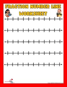 Fraction Number Line Tenth Worksheets For 3rd Grade Blank