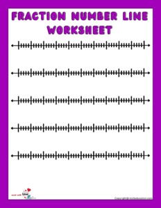 Fractions On A Number Line 3Rd Grade Fifth Blank Worksheets