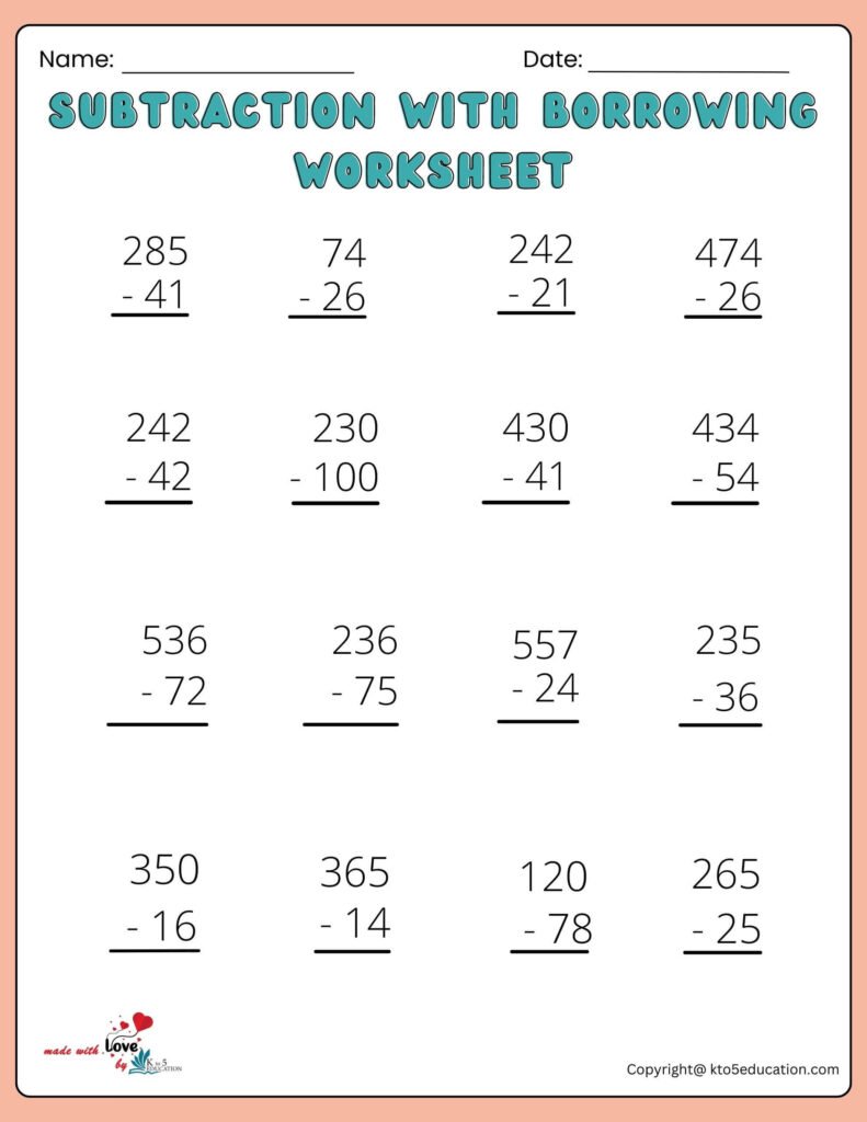 free-printable-subtraction-with-borrowing-worksheet