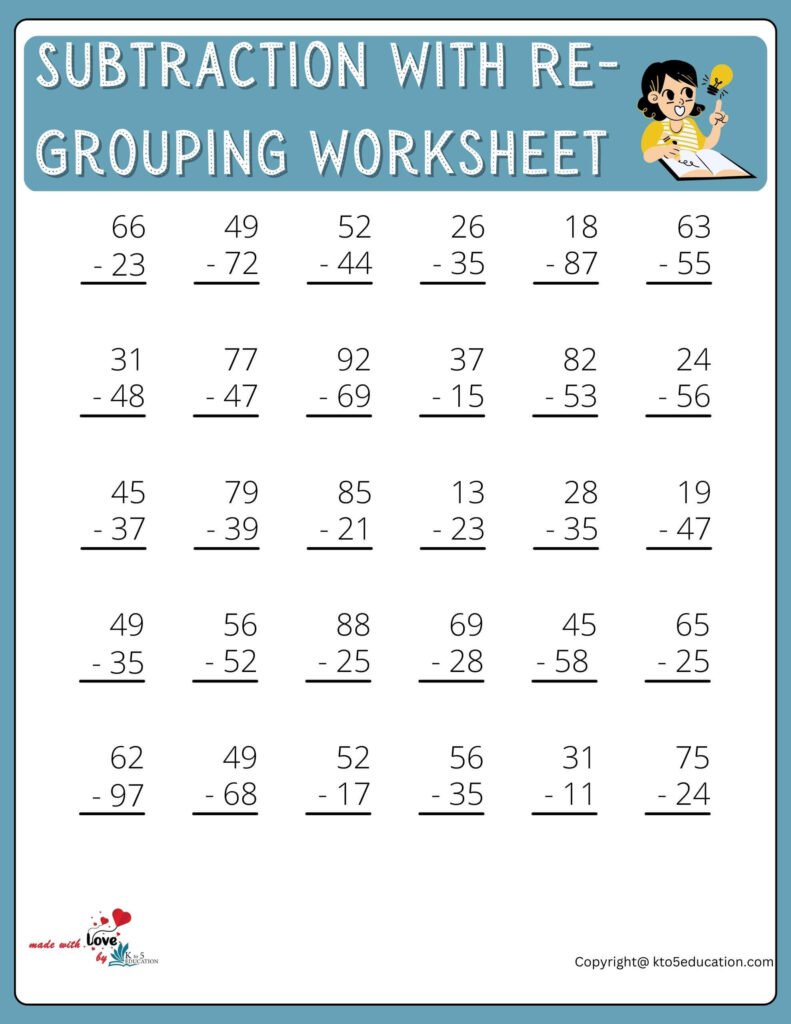 free-printable-subtraction-with-re-grouping-worksheet