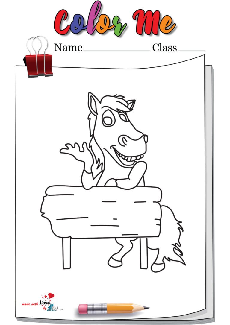 Funny Horse Coloring Pages | FREE Download