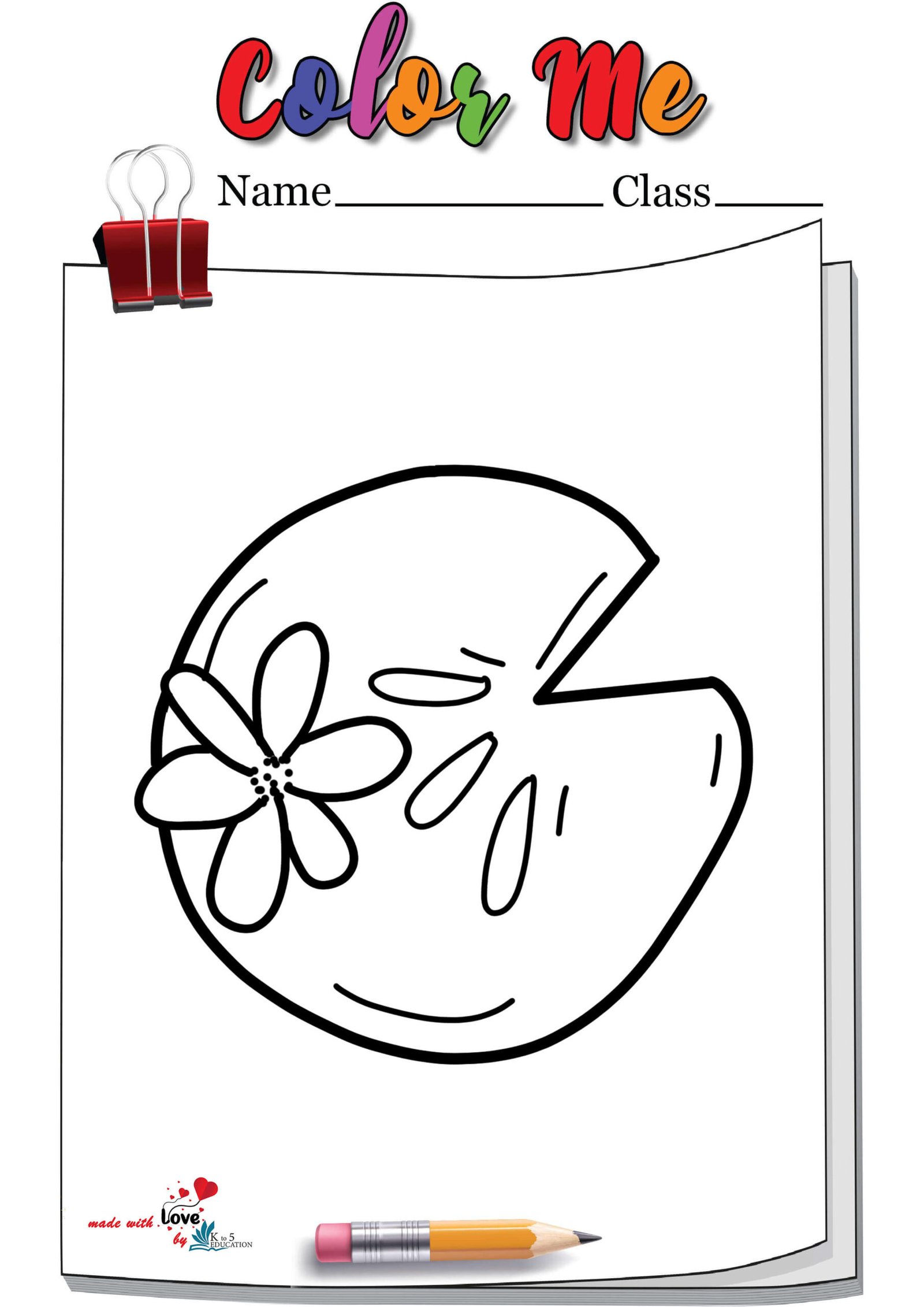 Lily Pad Coloring Page