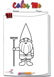 Little Garden Gnomes Coloring Page