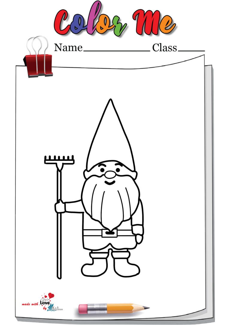 Little Garden Gnomes Coloring Page | FREE Download