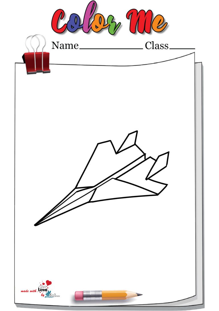 Paper Airplanes Coloring Page | FREE Download