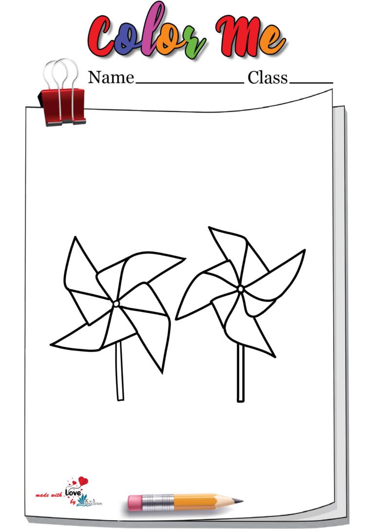 Pinwheel Coloring Page | FREE Download