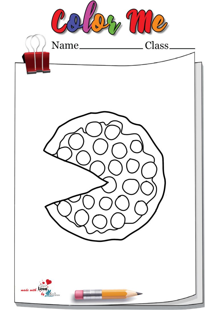 Pizza Coloring Page | FREE Download