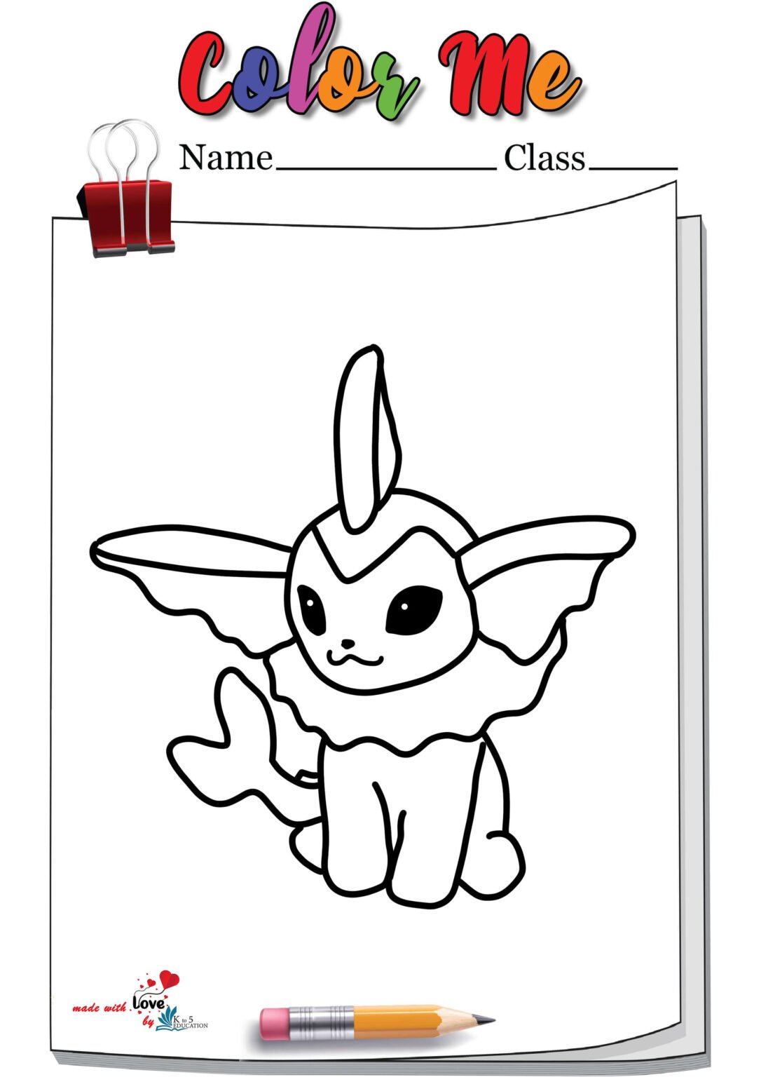 10 Vaporeon Pokémon Coloring Pages: Dive into the Aquatic Charm