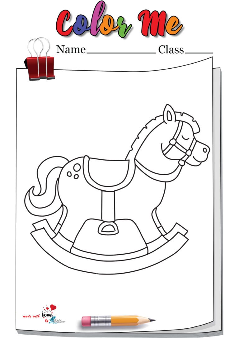 Rocking Horse Coloring Page